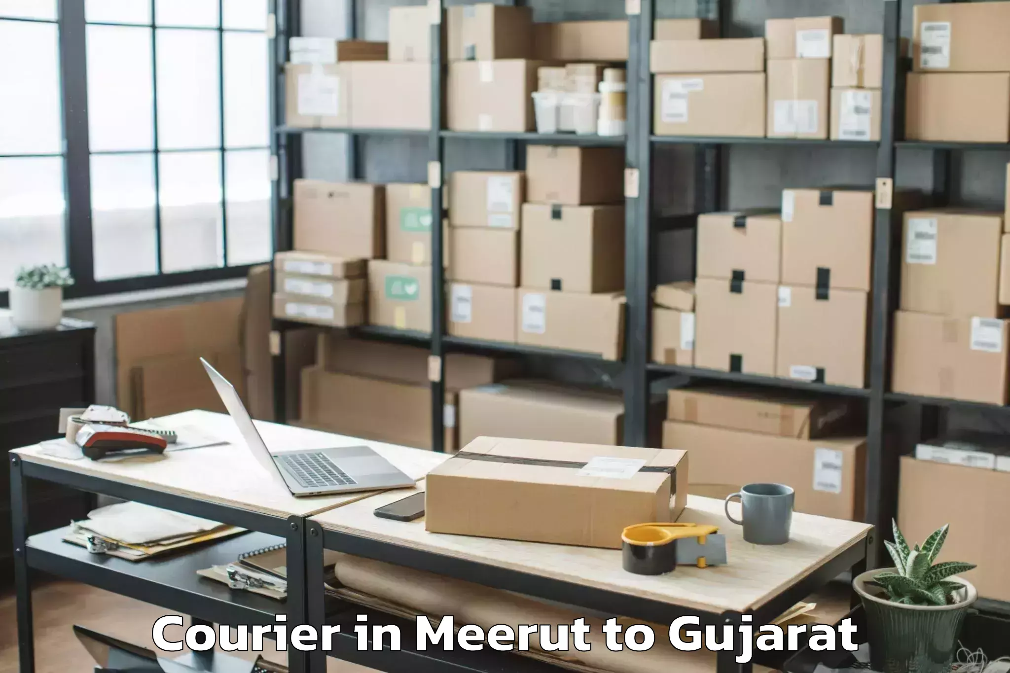 Professional Meerut to Baria Courier